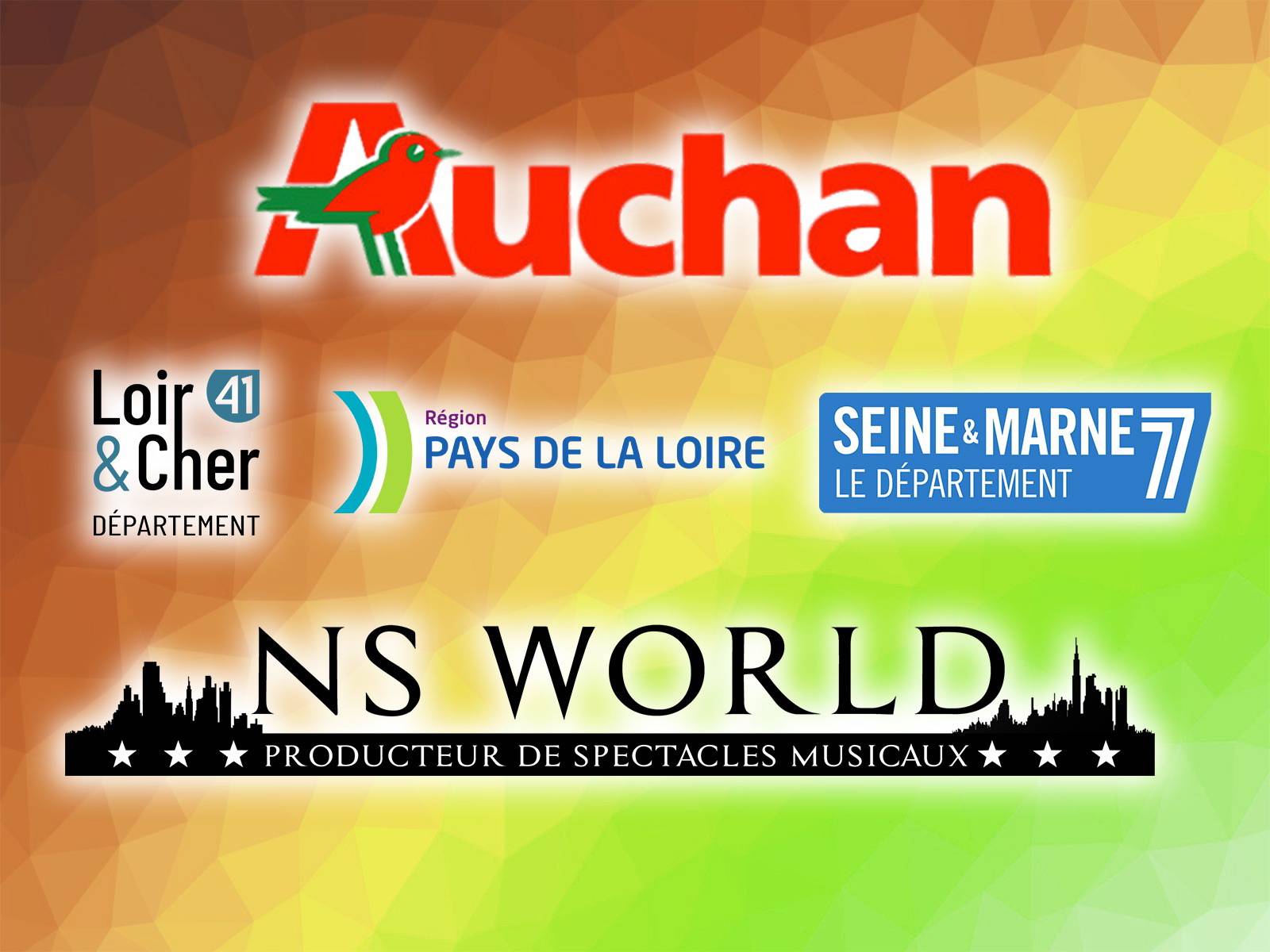 Des organisations de comédies musicales clé en main pour Les Auchan de La Seine et Marne (77), Blois (41) et Le Mans (72)