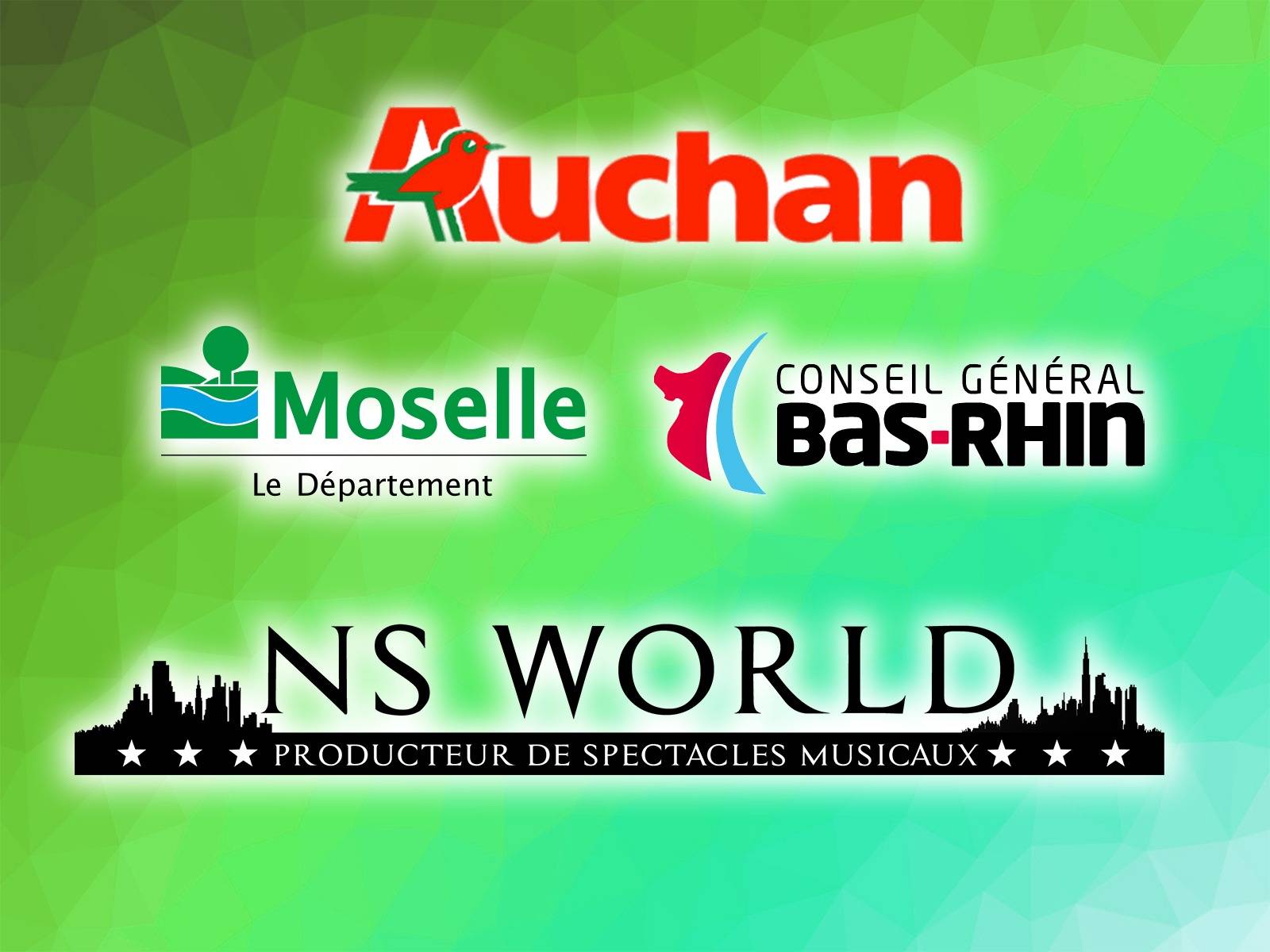 Découvrez nos diverses shows pour les magasins Auchan des départements du Bas - Rhin (67) et de la (Moselle 57)
